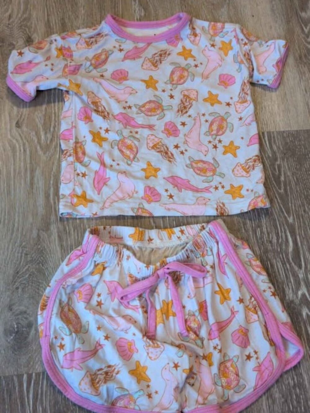 Velveteen by Bunny Knots 6-12M Bamboo Sea Creature Outfit bamboo pajama